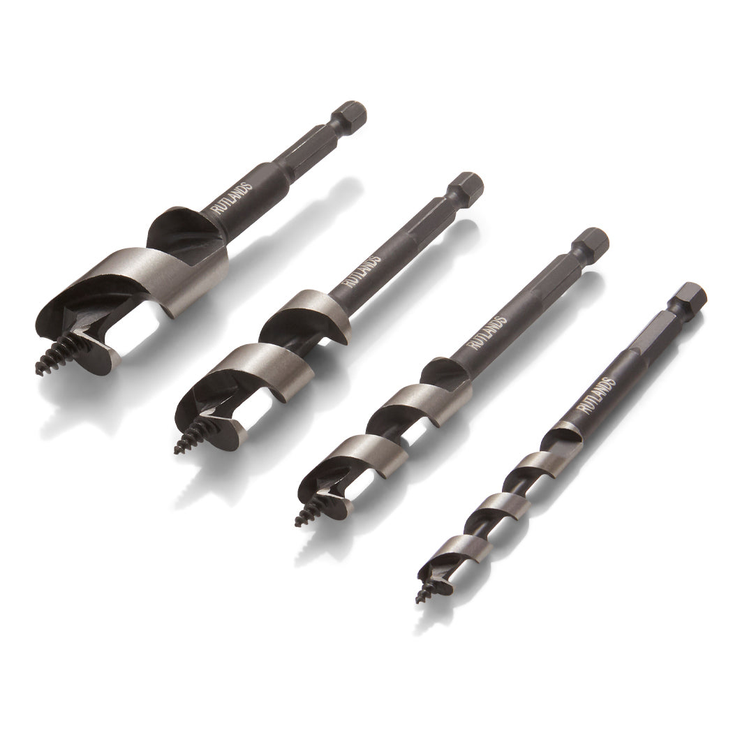 Short Auger Bits - Set of 4