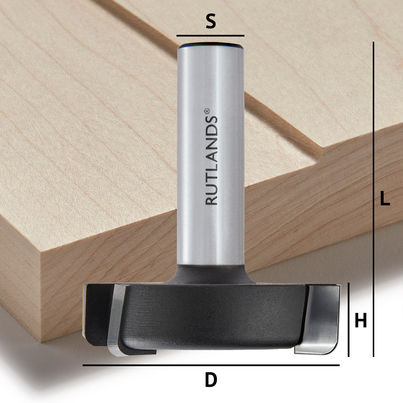 Router Bit - Surface Trim 3 Flute - D=50mm H=13mm L=58mm S=1/2"