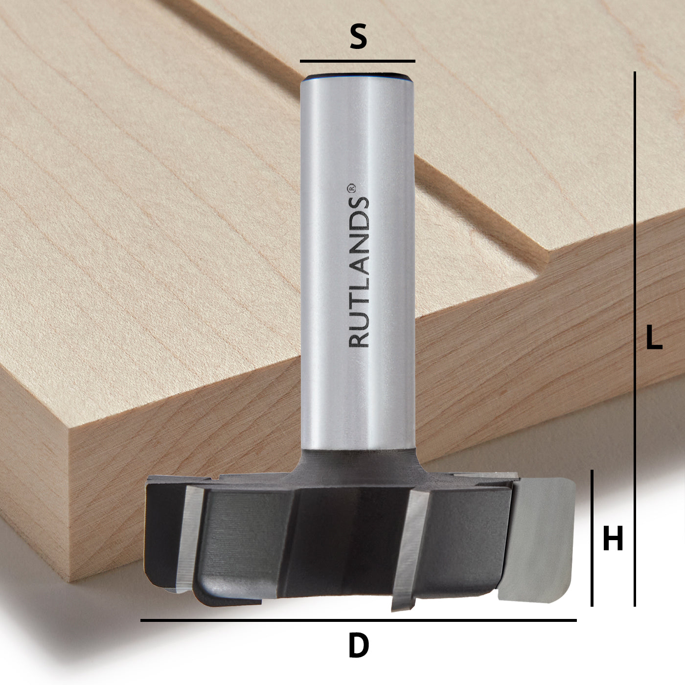 Router Bit - Surface Trim 6 Flute - D=50mm H=13mm L=58mm S=1/2"