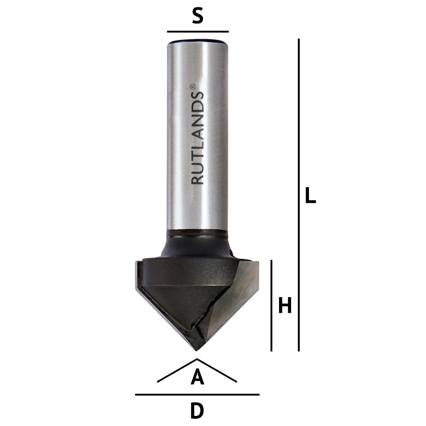 V shaped on sale router bit