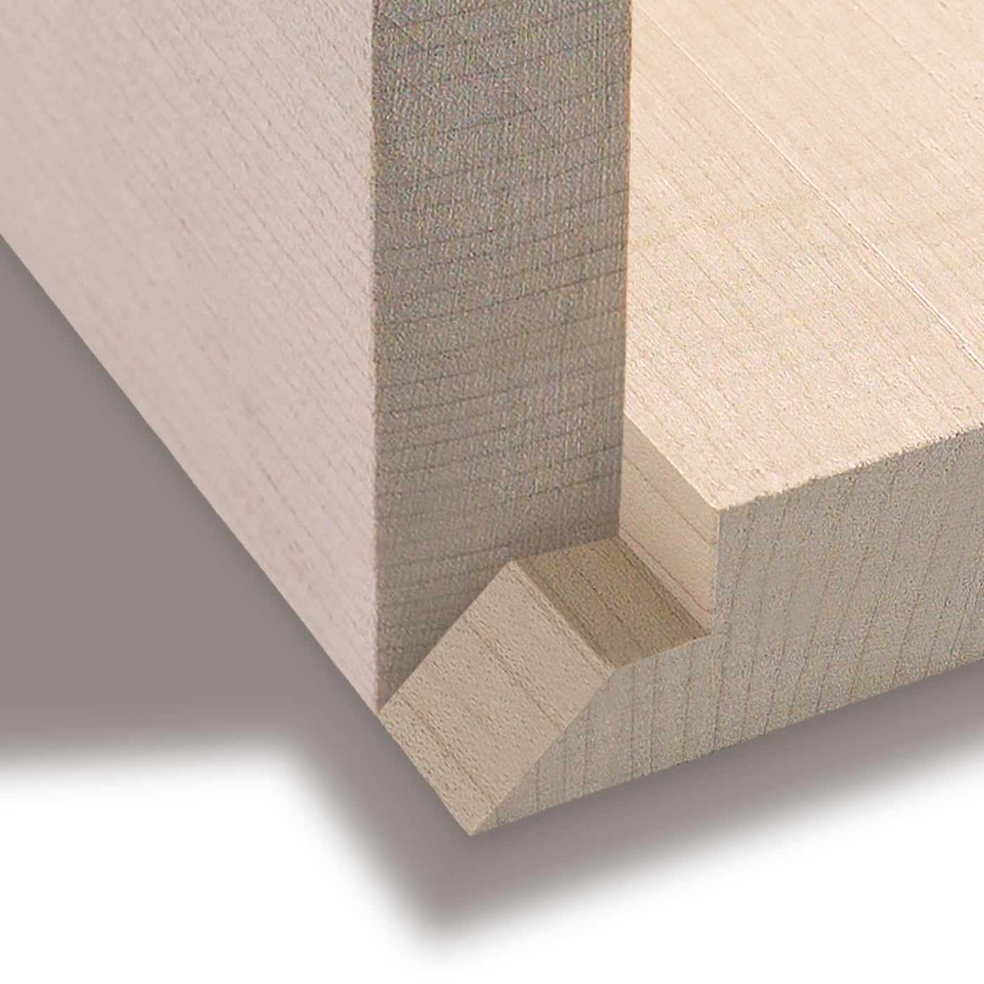 Lapped miter deals joint router bits