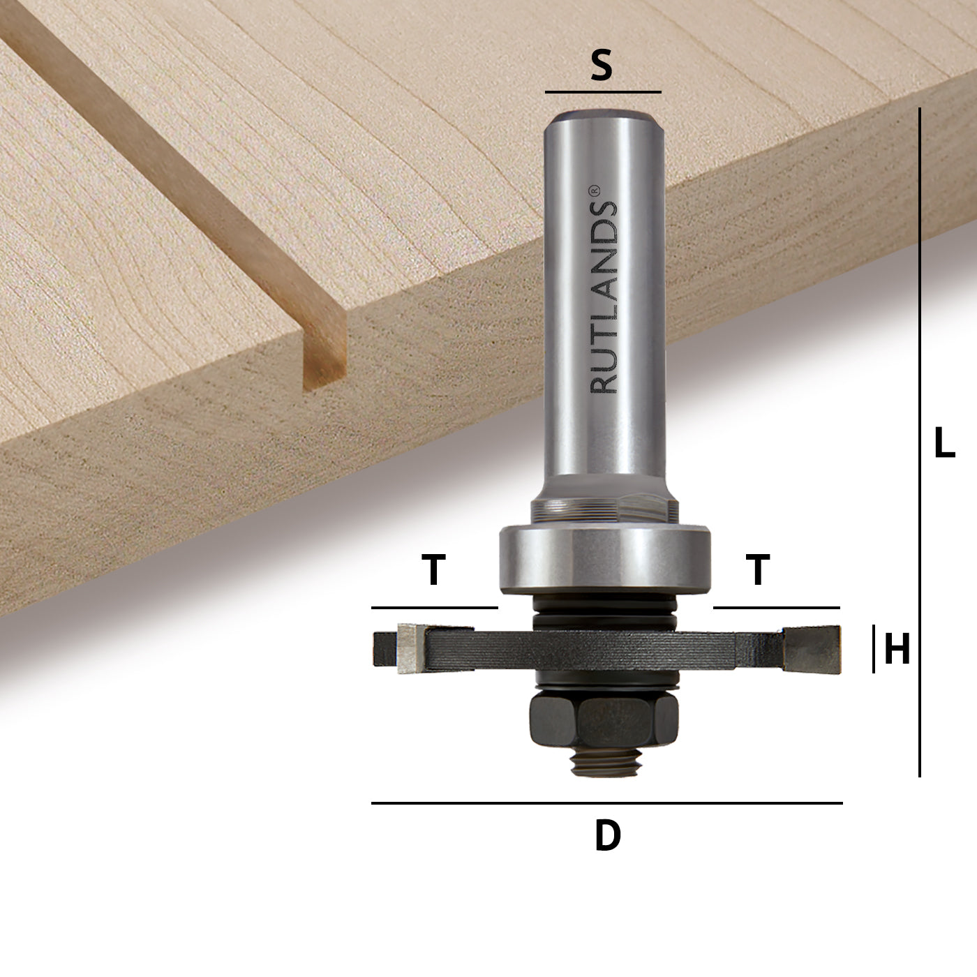 Slot cutting router deals bit